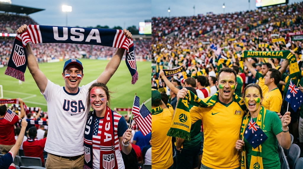National Team Scarves for World Cup 2026 USA - Australia